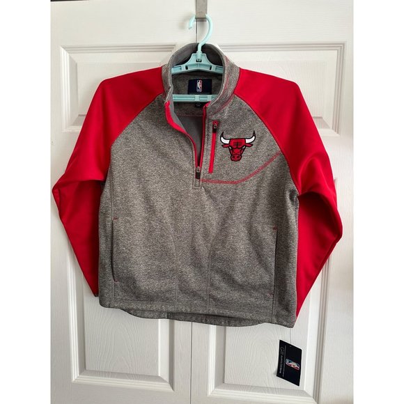 G-III Tops - NBA G-III by Carl Banks Chicago Bulls 1/4 Zip Fleece Lined M Pullover READ